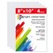 4 Pack 8x10 Inch Canvas Boards Canvas Panels-Gesso Primed Acid-Free 100% Cotton Blank for Acrylics Oil Watercolor Tempera Paint